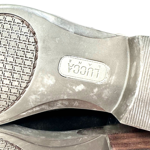 Lucca Lane size 6.5 black booties Syanna leather studded side zip NWOT‎ / NWOB - Picture 5 of 9